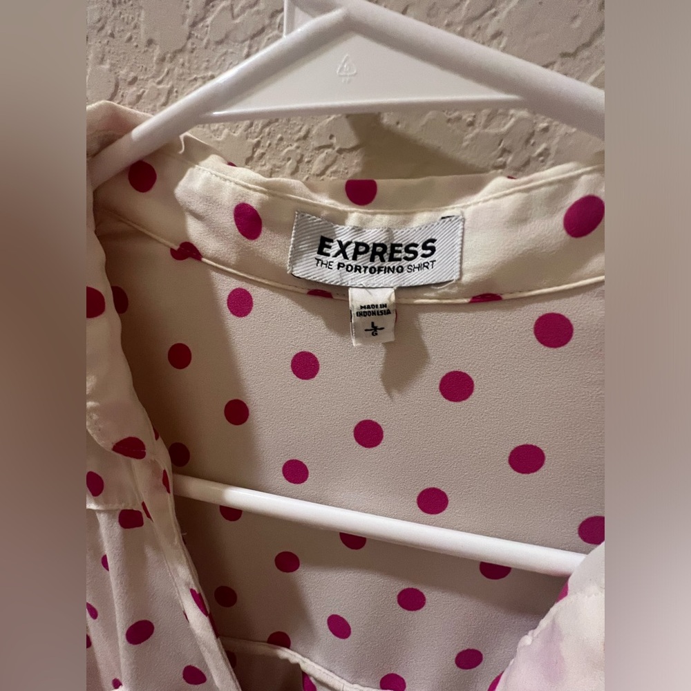 Women’s Express Polka Dot Long sleeve Top - Picture 5 of 5